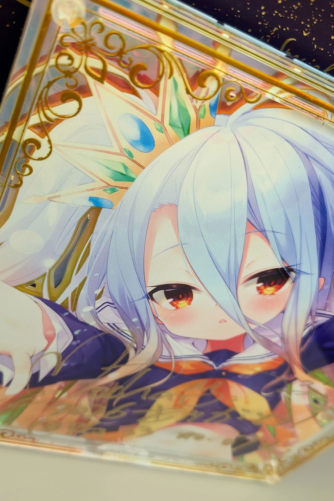 【限定/2月下旬以降発送】2026直筆サインアクリル複製画「しろ」