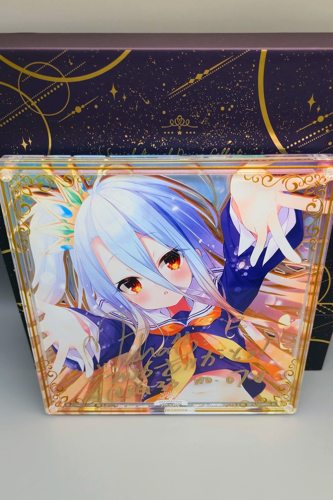 【限定/2月下旬以降発送】2026直筆サインアクリル複製画「しろ」