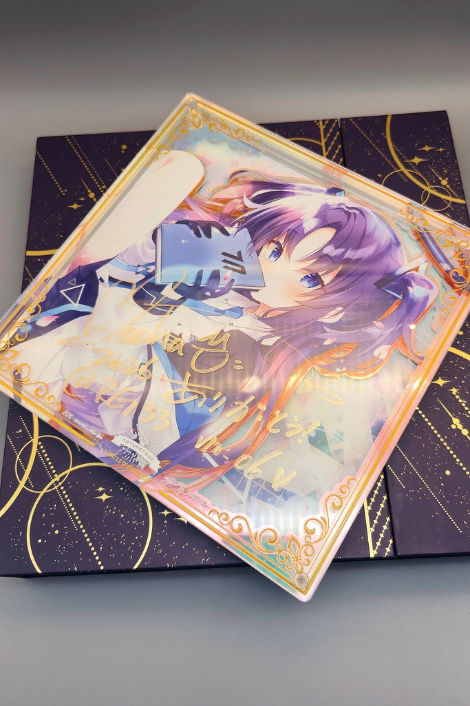 【限定/2月下旬以降発送】2026直筆サインアクリル複製画「ユウカ」