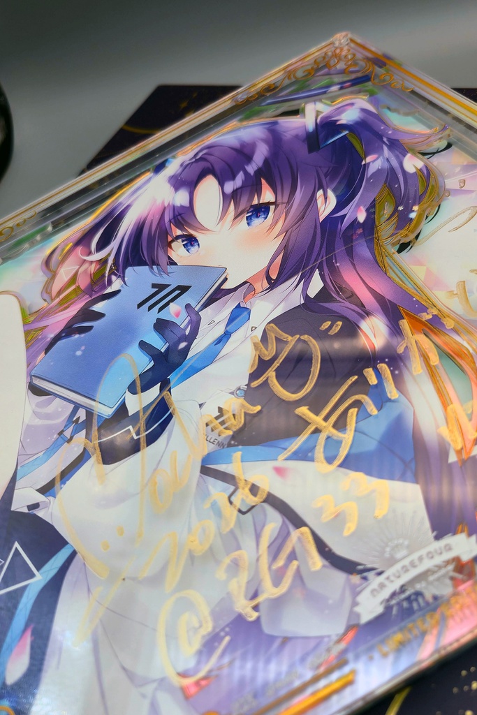 【限定/2月下旬以降発送】2026直筆サインアクリル複製画「ユウカ」