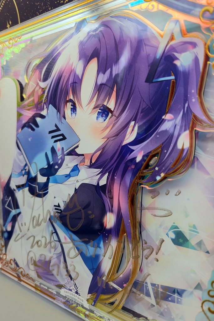 【限定/2月下旬以降発送】2026直筆サインアクリル複製画「ユウカ」