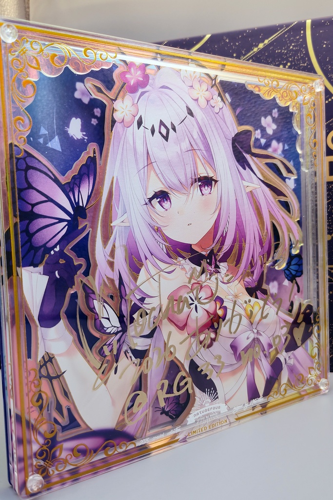 【限定/2月下旬以降発送】2026直筆サインアクリル複製画「キャストリス」