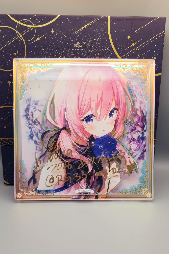 【限定/2月下旬以降発送】2026直筆サイン複製画オリキャラ「レキ」