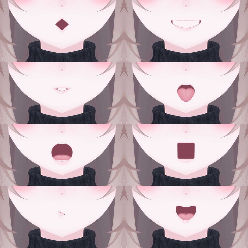 凪用 追加シェイプキーセット「Nagi BlendShape+」