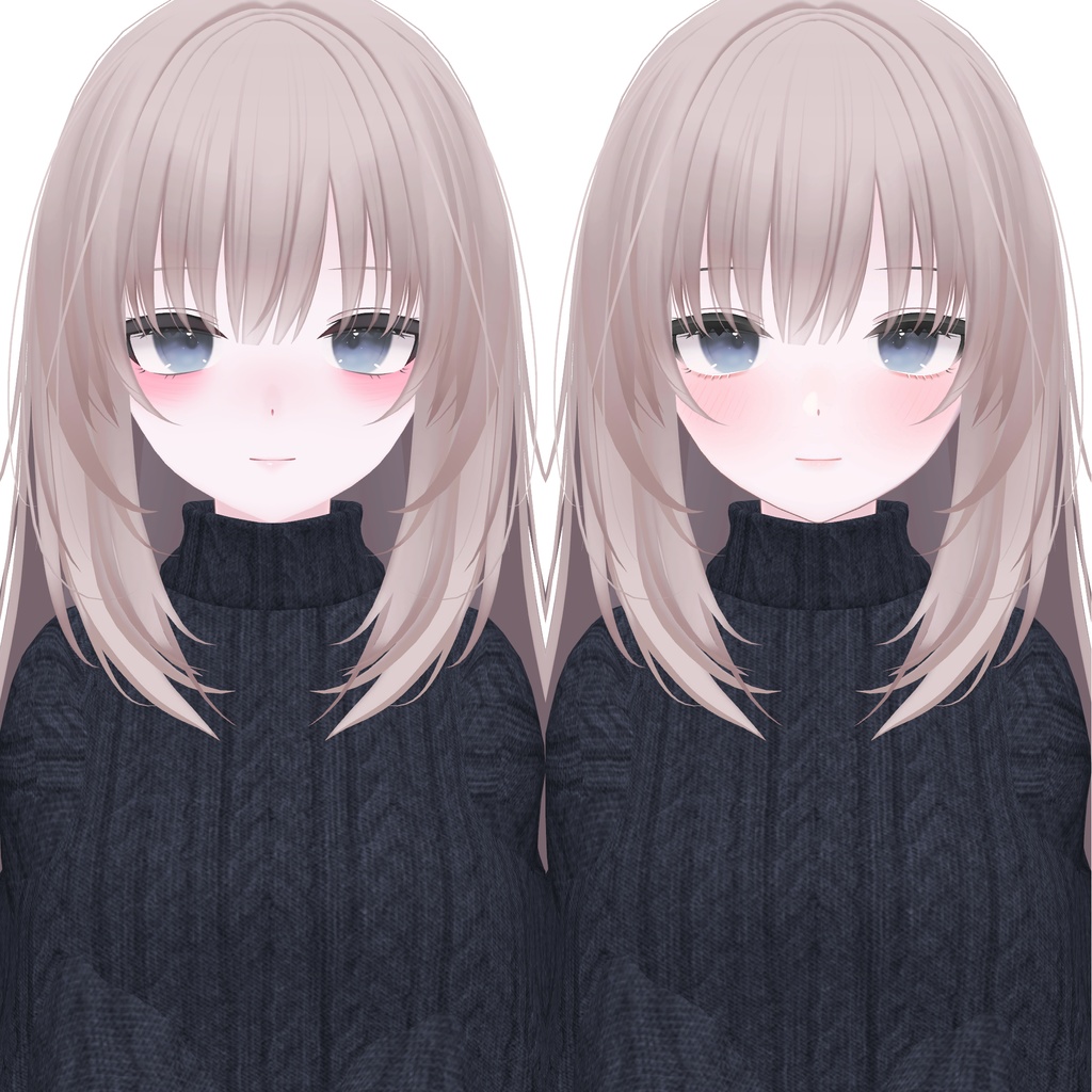 【凪 -Nagi-】 Pure Makeup+Eye Texture & face_alpha texture