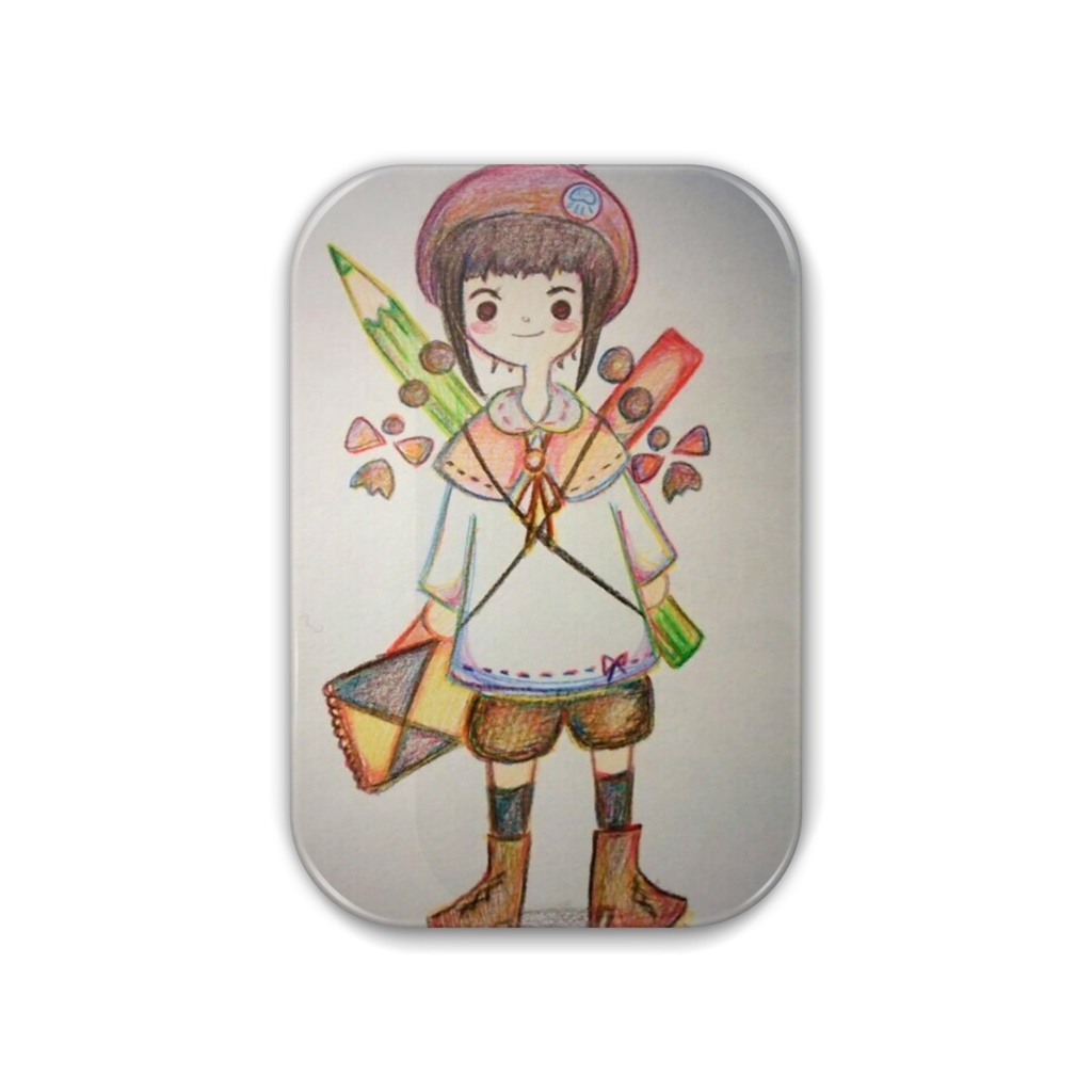 アトリ 缶バッジ