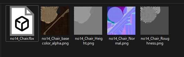 カフェチェア【3Dモデル】