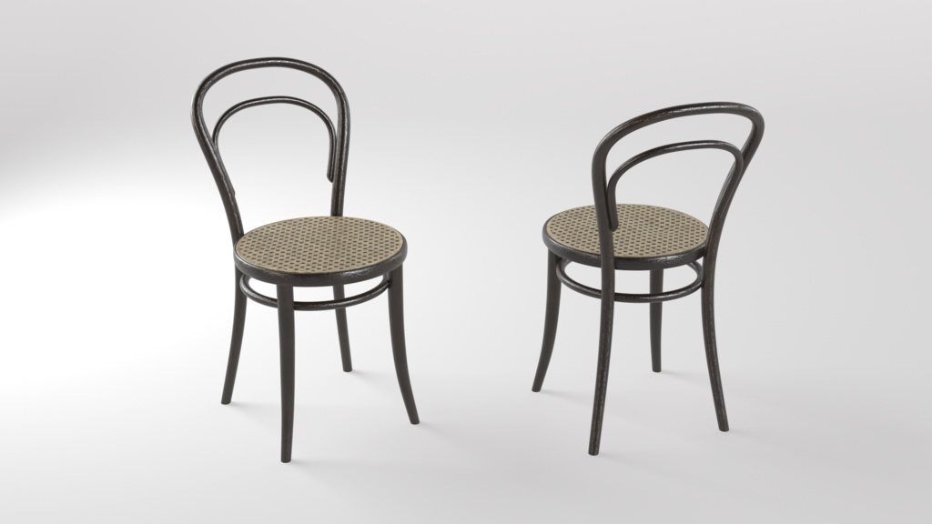 カフェチェア【3Dモデル】