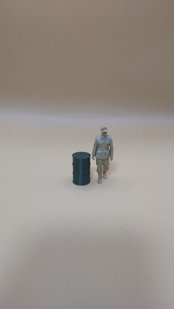 1/35スケール 200ℓ ドラム缶 ディープグリーン 10個セット