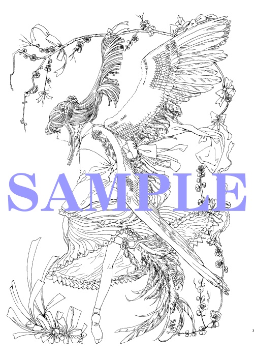 南澤久佳のたのしいぬりえⅡ~PDF版【白】~+jpg版