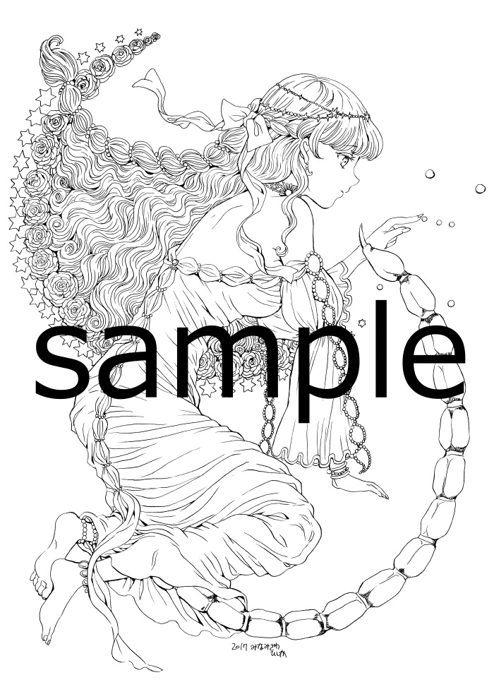 南澤久佳のたのしいぬりえⅢ~PDF版【白】~+jpg版