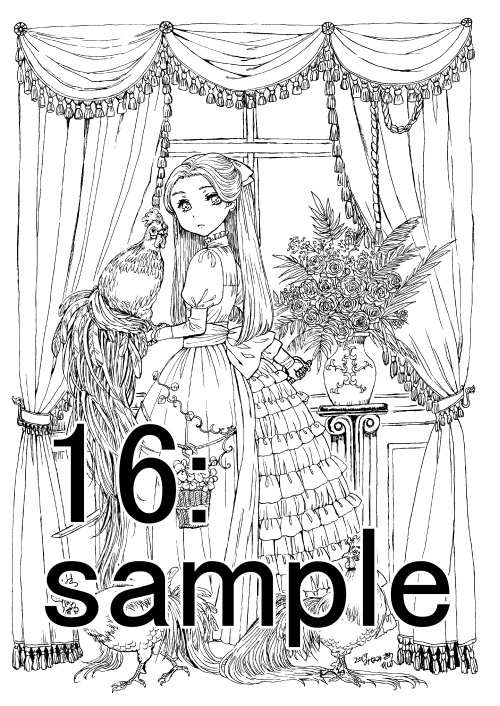 南澤久佳のたのしいぬりえⅡ【冊子版】