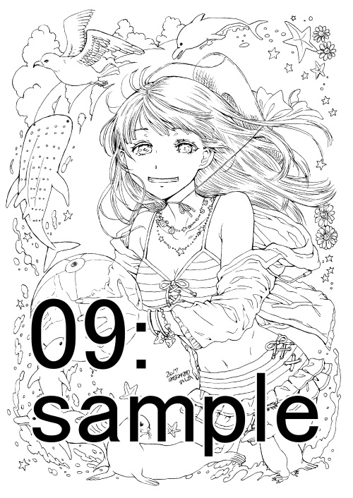 南澤久佳のたのしいぬりえⅡ【冊子版】