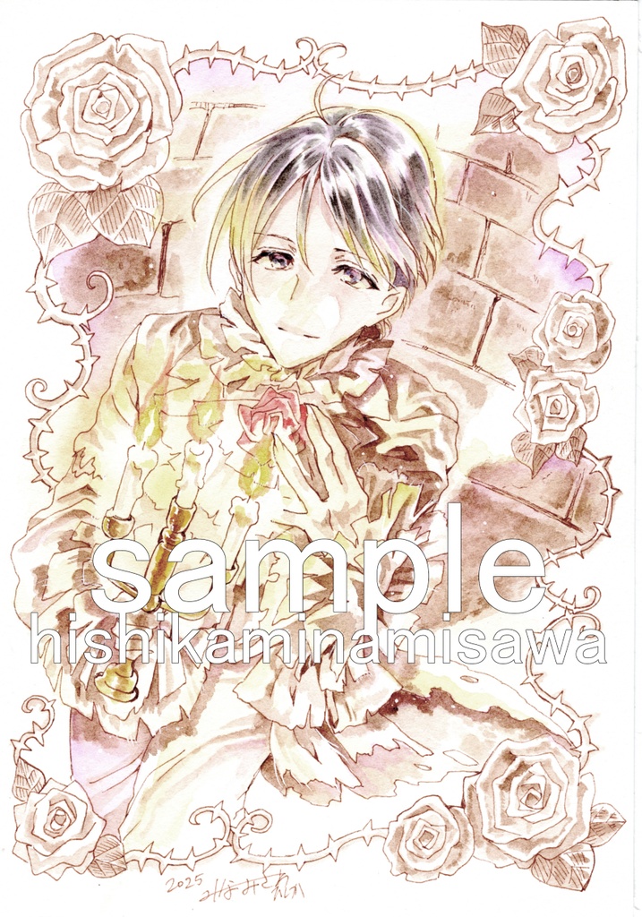 原画「加々美博彰~黄昏の花婿~」