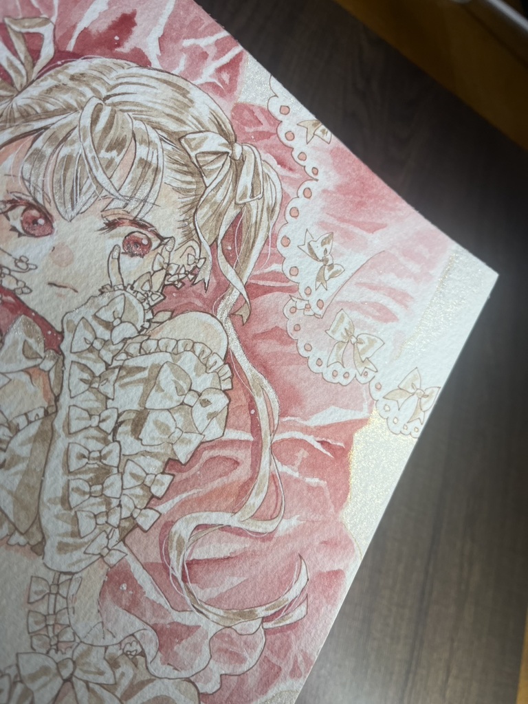 原画「クレイジー・リボン(赤)」