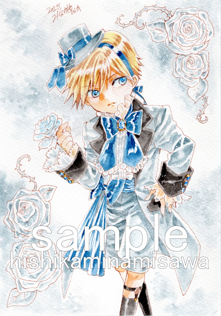 原画「納剛~氷の薔薇の王子様~」