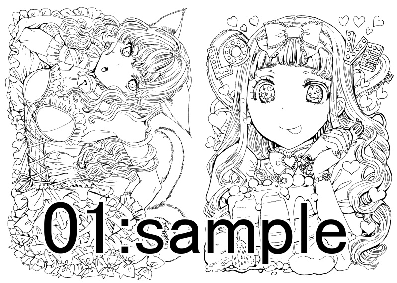 南澤久佳のたのしいぬりえpetit~ばら売り~