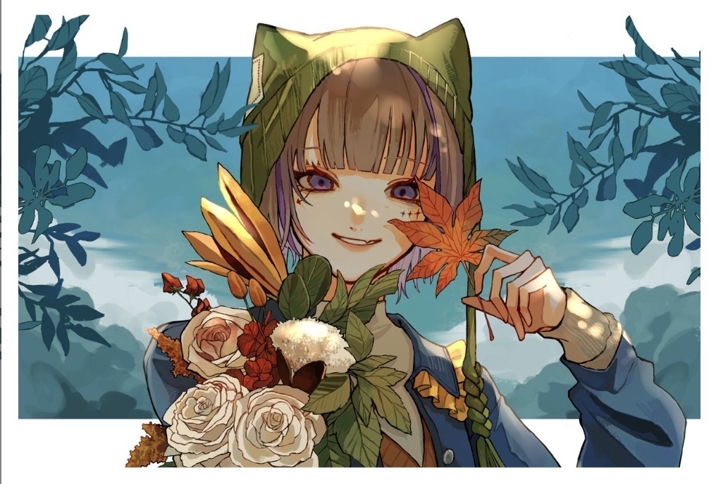 【ハロウィン&秋】ポストカード2枚セット