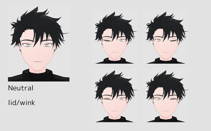 【オリジナル3Dモデル】Yuki|ミリタリー風 男性アバターVRChat向けPCモデル(VRM同梱)