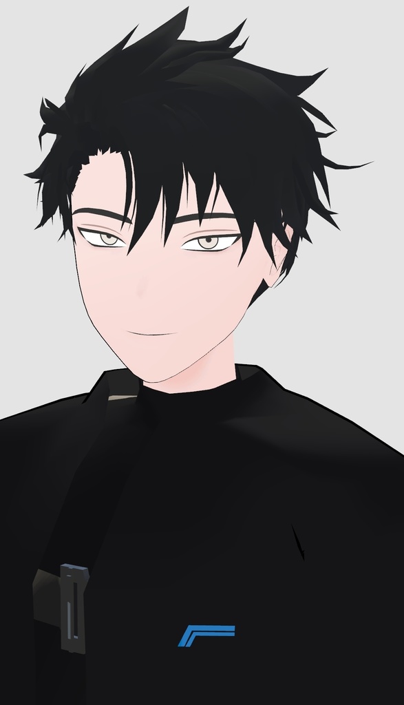 【オリジナル3Dモデル】Yuki|ミリタリー風 男性アバターVRChat向けPCモデル(VRM同梱)