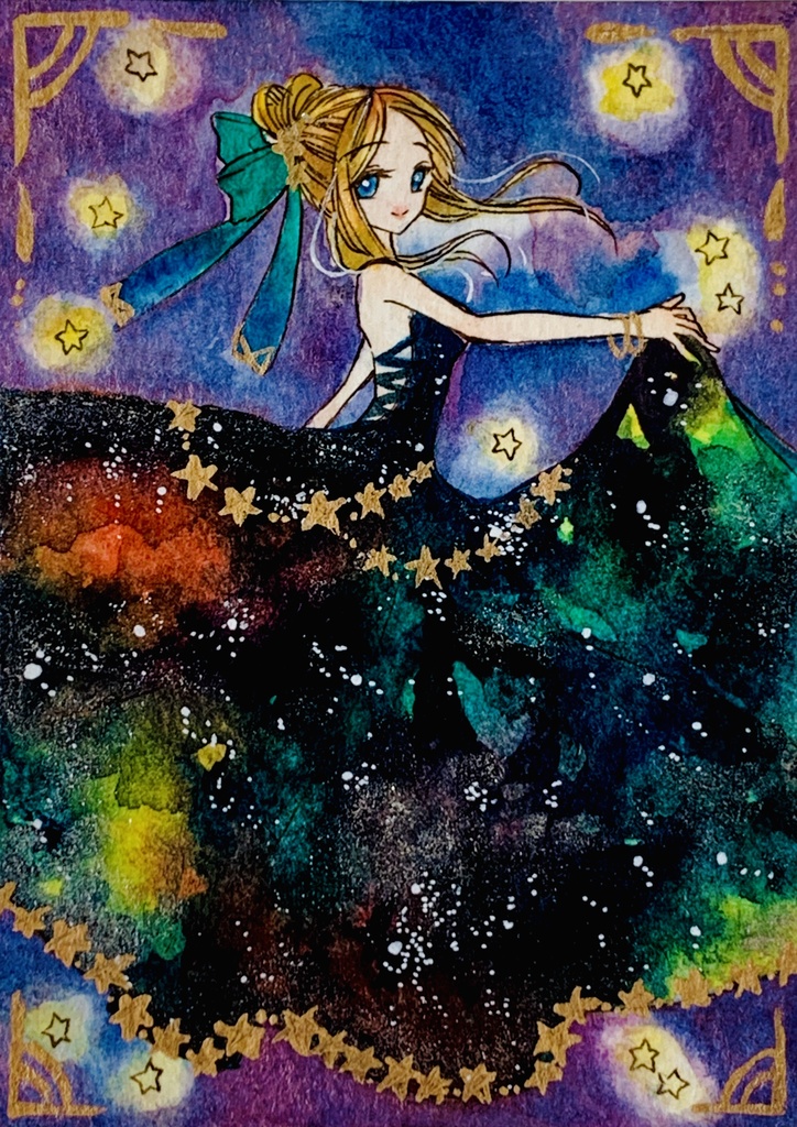 Atc 原画イラスト 星のドレス 結希 花 Illustration Booth