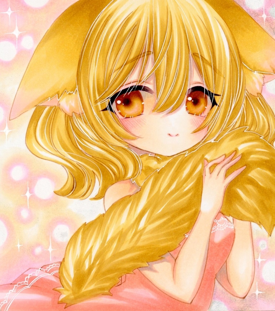 手描きイラスト オリジナル 紫陽花君