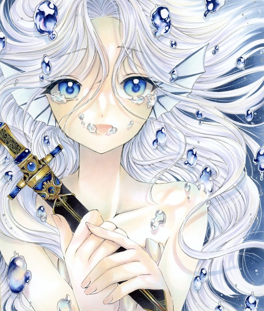 中色紙＊原画＊人魚姫＊オリジナル