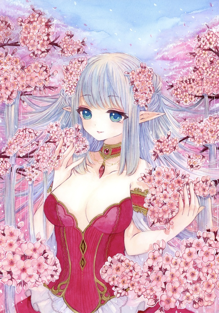 【春夢】オリジナル◆原画◆A4サイズ◆【額なし】