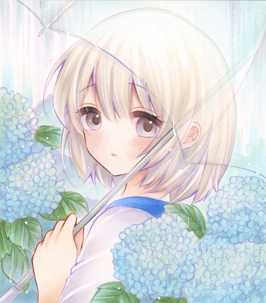 手描きイラスト✴︎オリジナル✴︎紫陽花