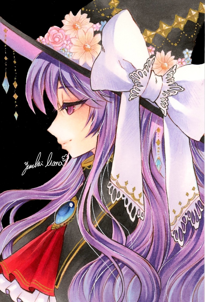 ハガキサイズ　彩の魔法　原画