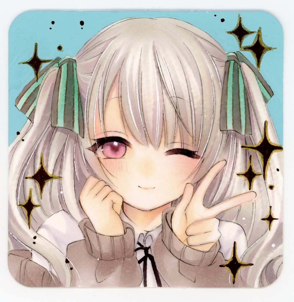 手描きイラスト てのひらペーパー