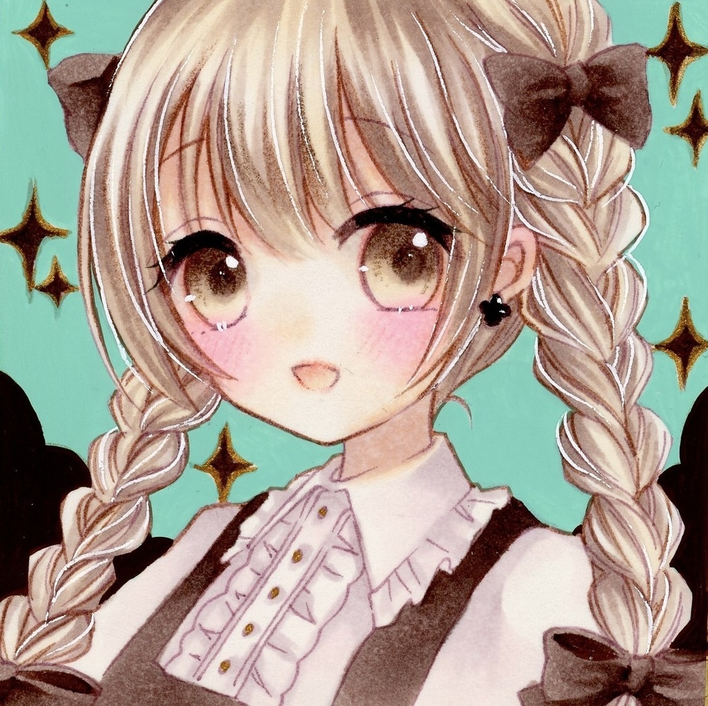 手描きイラスト 豆色紙
