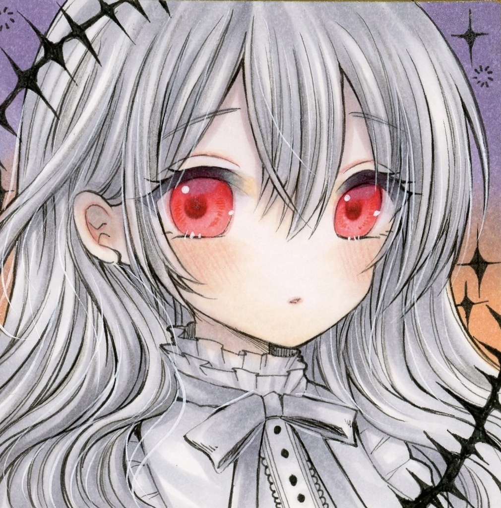 手描きイラスト 豆色紙🎃
