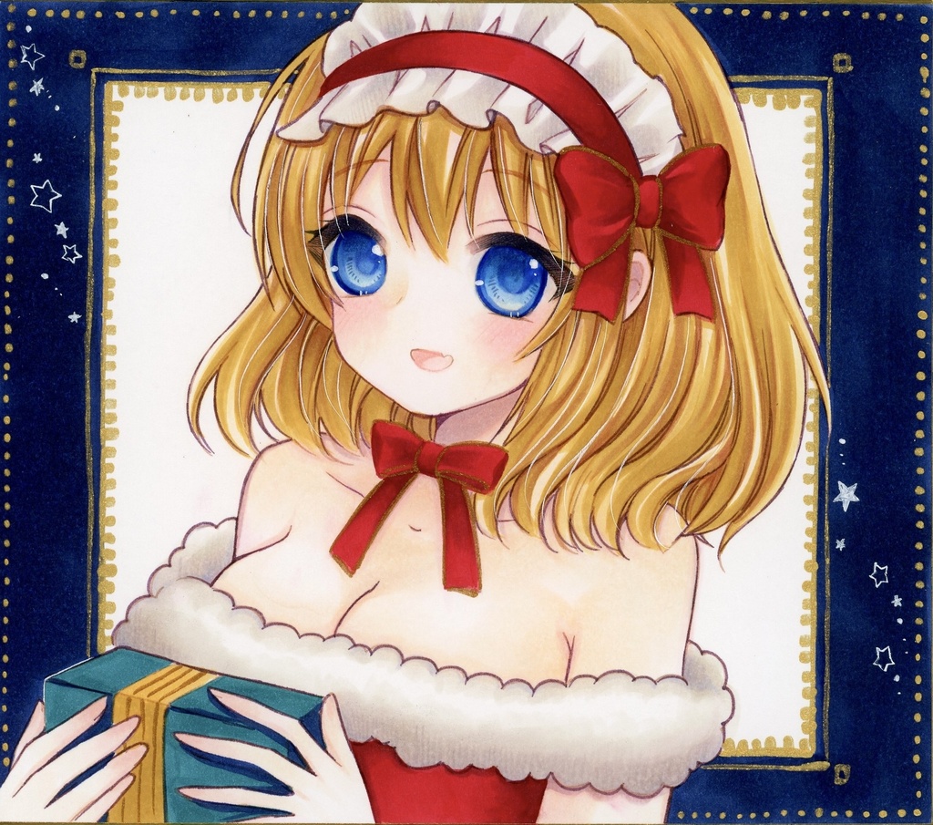 ミニ色紙 東方Project アリス クリスマス