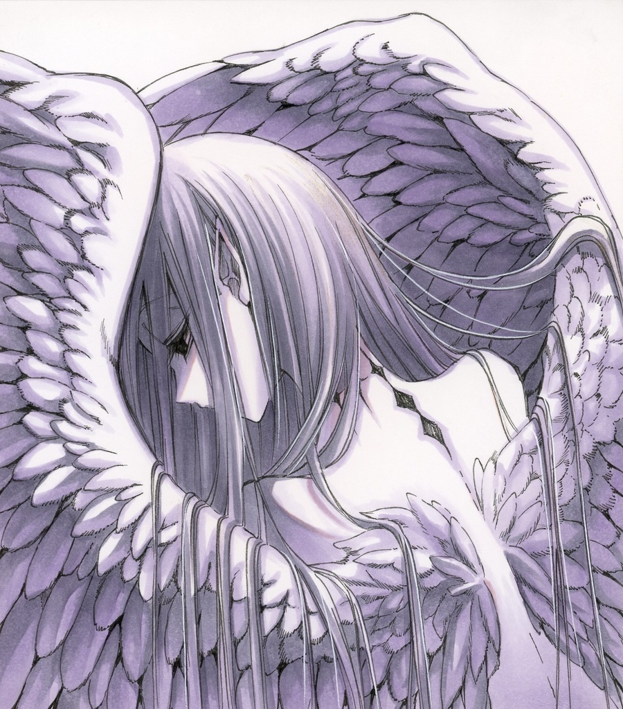 手描きイラスト オリジナル  ミニ色紙