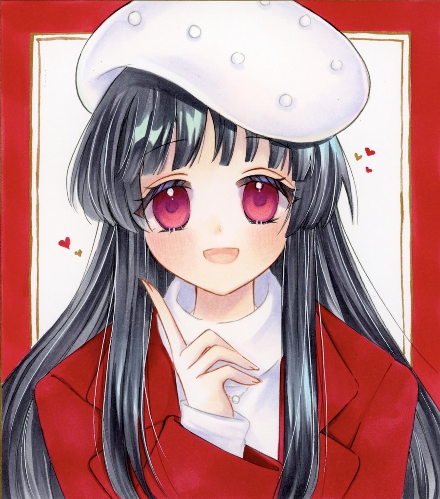 ミニ色紙  東方Project  蓬莱山輝夜