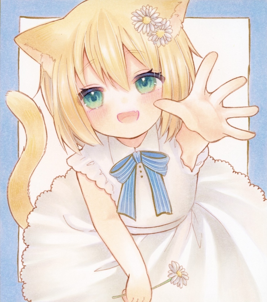 ミニ色紙 オリジナル 猫ちゃん