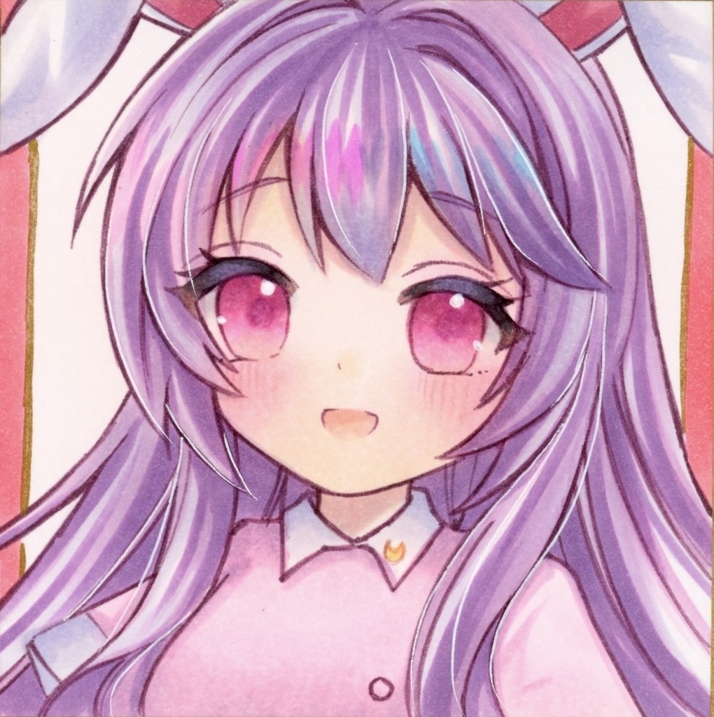 豆色紙 東方Project 鈴仙・優曇華院・イナバ 原画