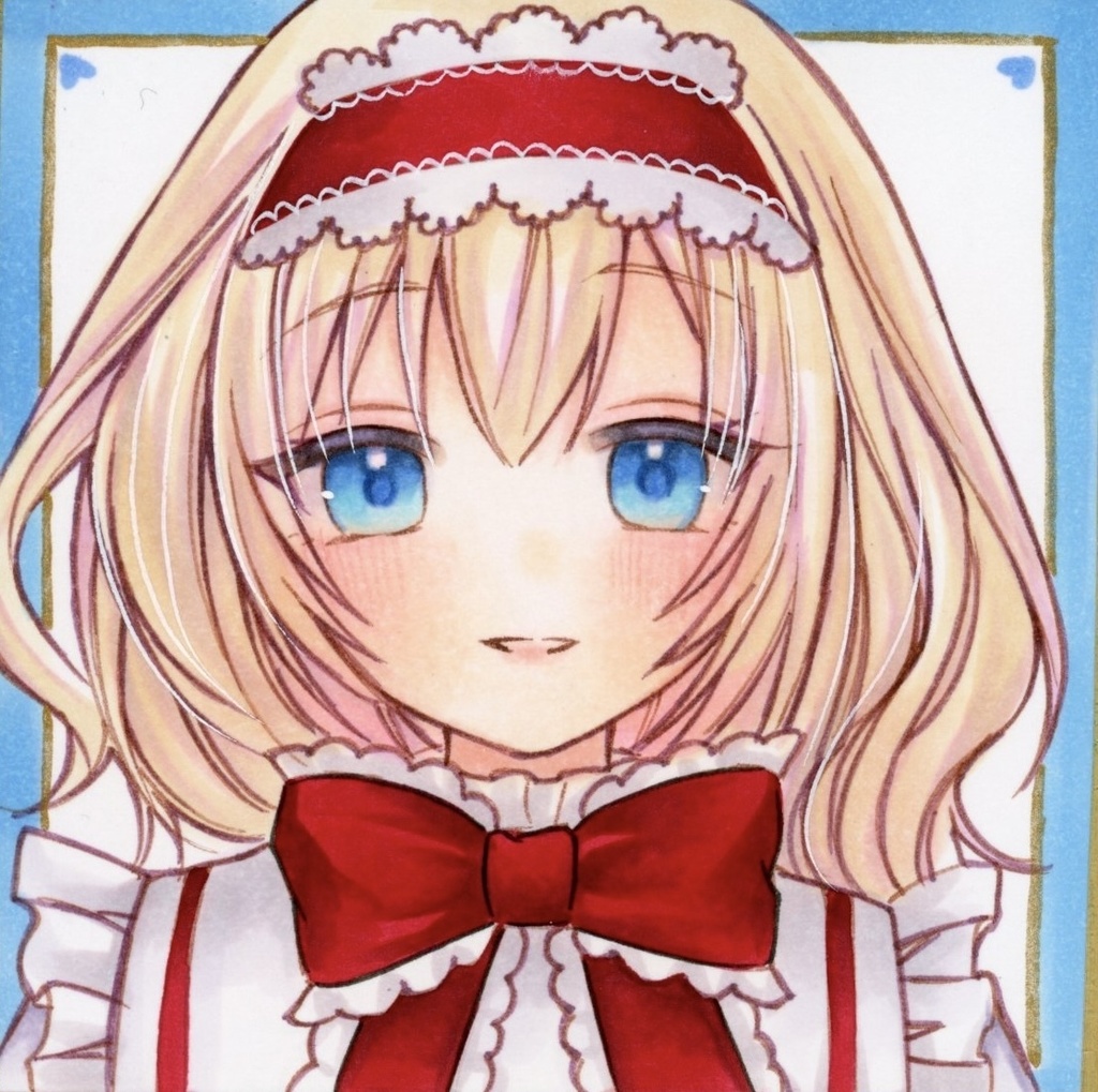 豆色紙  東方Project  アリス 原画