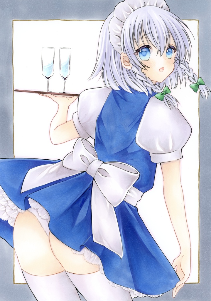 A4サイズ 東方Project 十六夜咲夜 原画