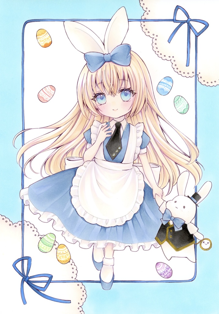 A4サイズ オリジナル 春のアリス  原画