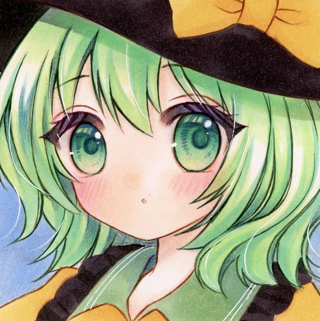 豆色紙 東方Project 古明地こいし 原画