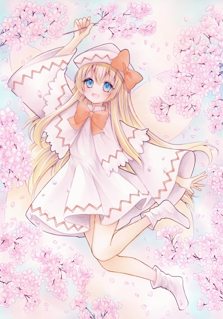 A4サイズ 東方Project リリーホワイト 原画