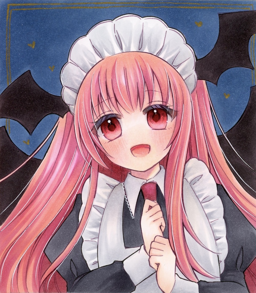 ミニ色紙 東方Project 小悪魔 メイド