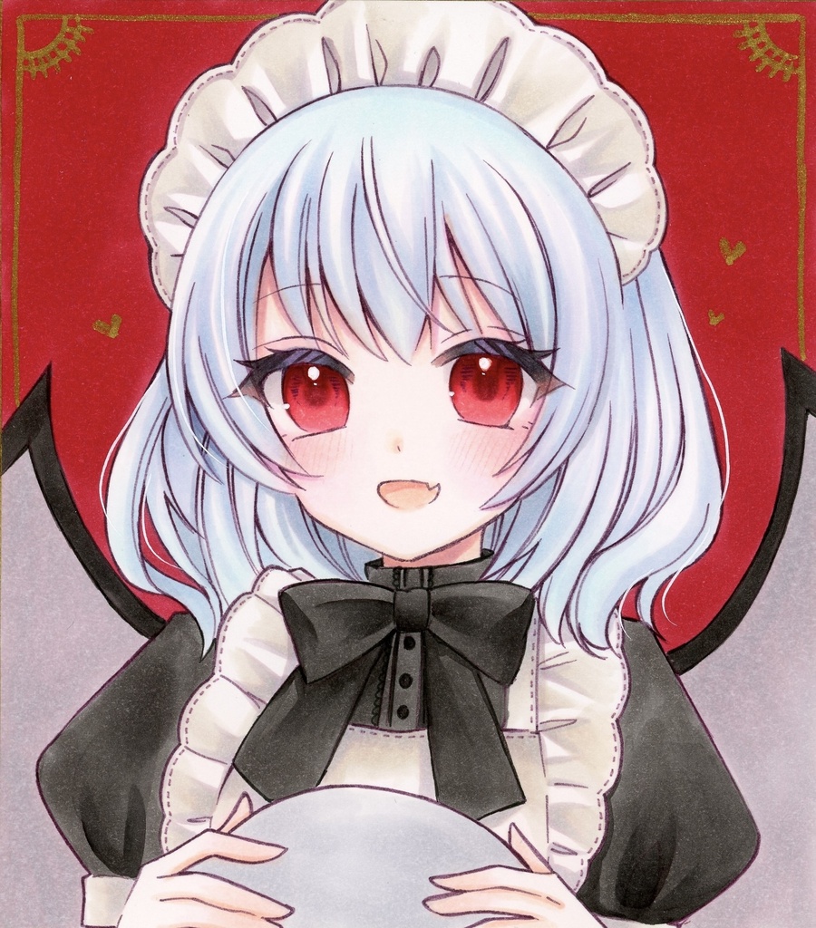 ミニ色紙 東方Project レミリア・スカーレット メイド