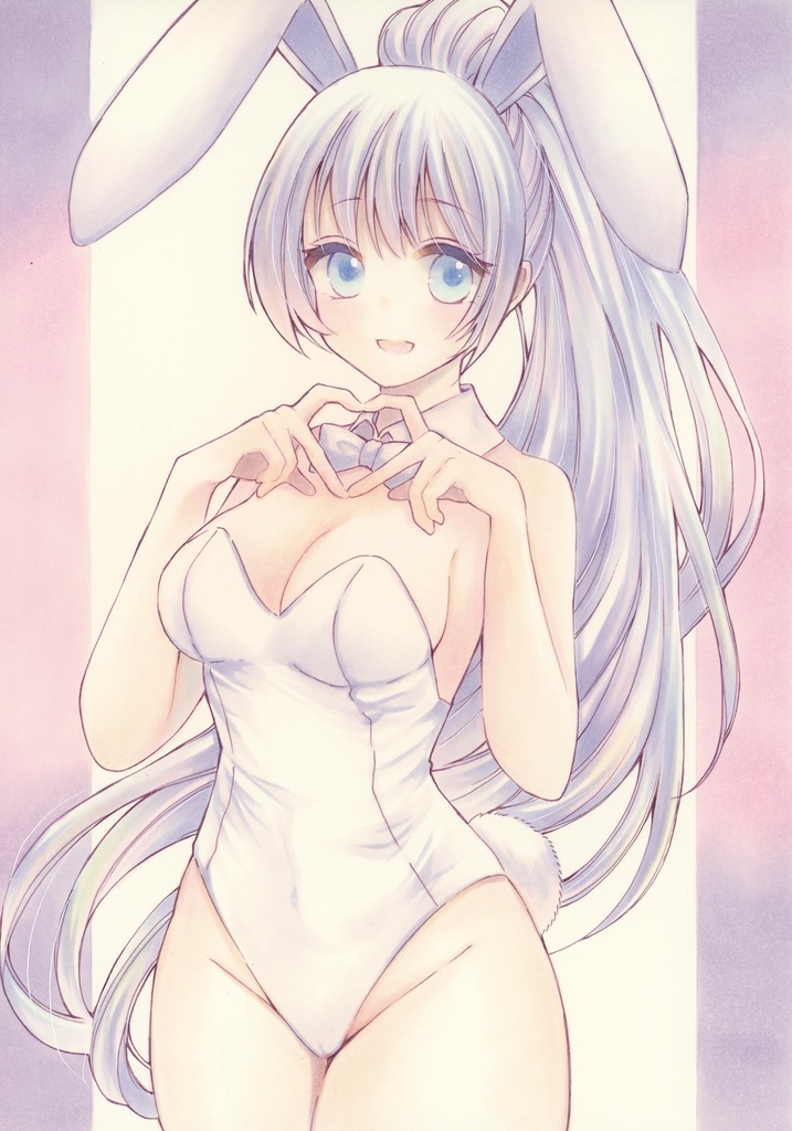 A4サイズ オリジナル 白バニー 原画