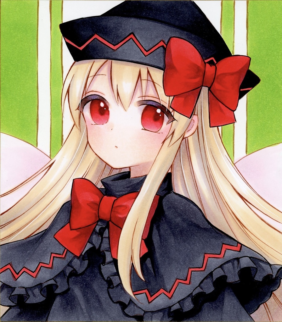 ミニ色紙 東方Project リリーブラック 原画
