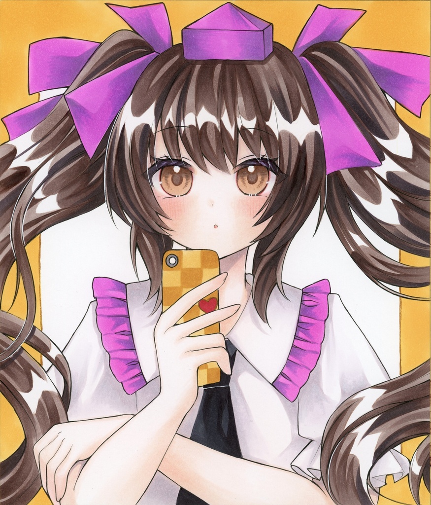 中色紙 東方Project  姫海棠はたて 原画