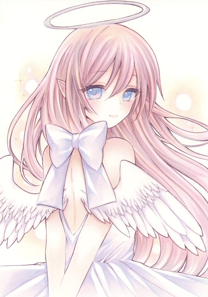 手描きイラスト オリジナル 天使 B5