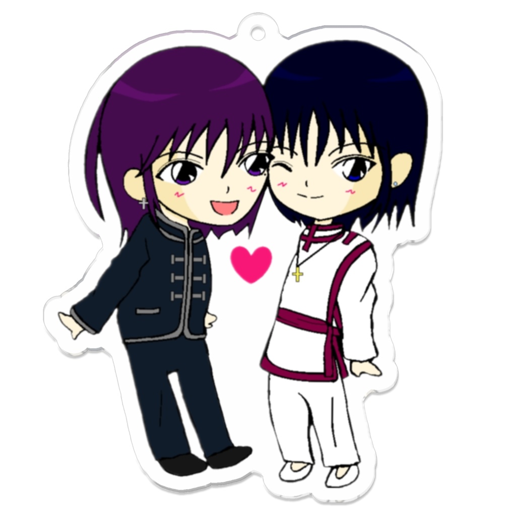 沙都希×李舞　ちびキャラアクキーその２